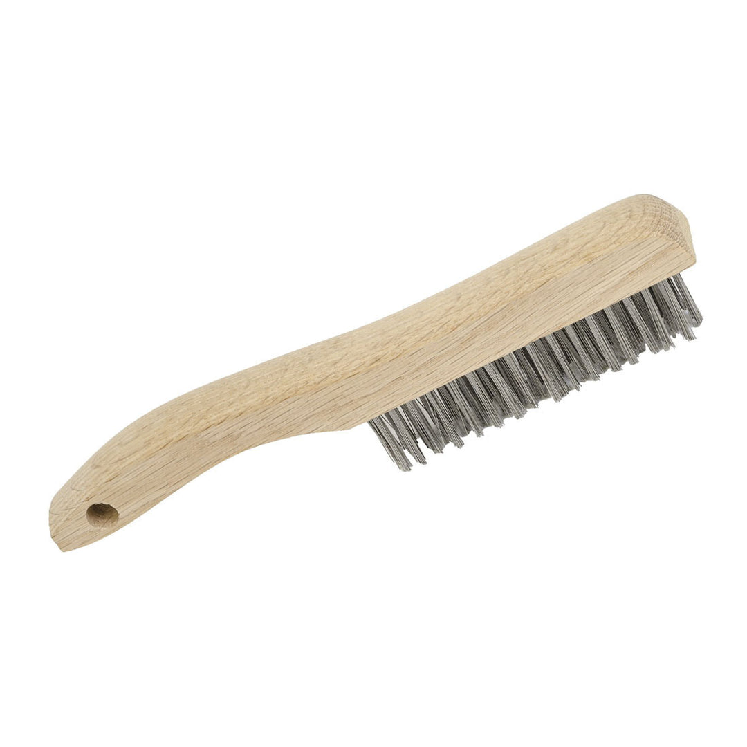 Jet 4SHSS 4 Row, Shoe Handle, Stainless Steel Hand Wire Scratch Brush JET 551105