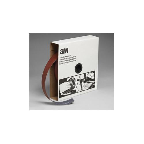 Utility Rolls 3M AB19802 1-1/2 Inch x 50Yd 400 Grit 314D Aluminum Oxide Utility Cloth Roll J-Weight