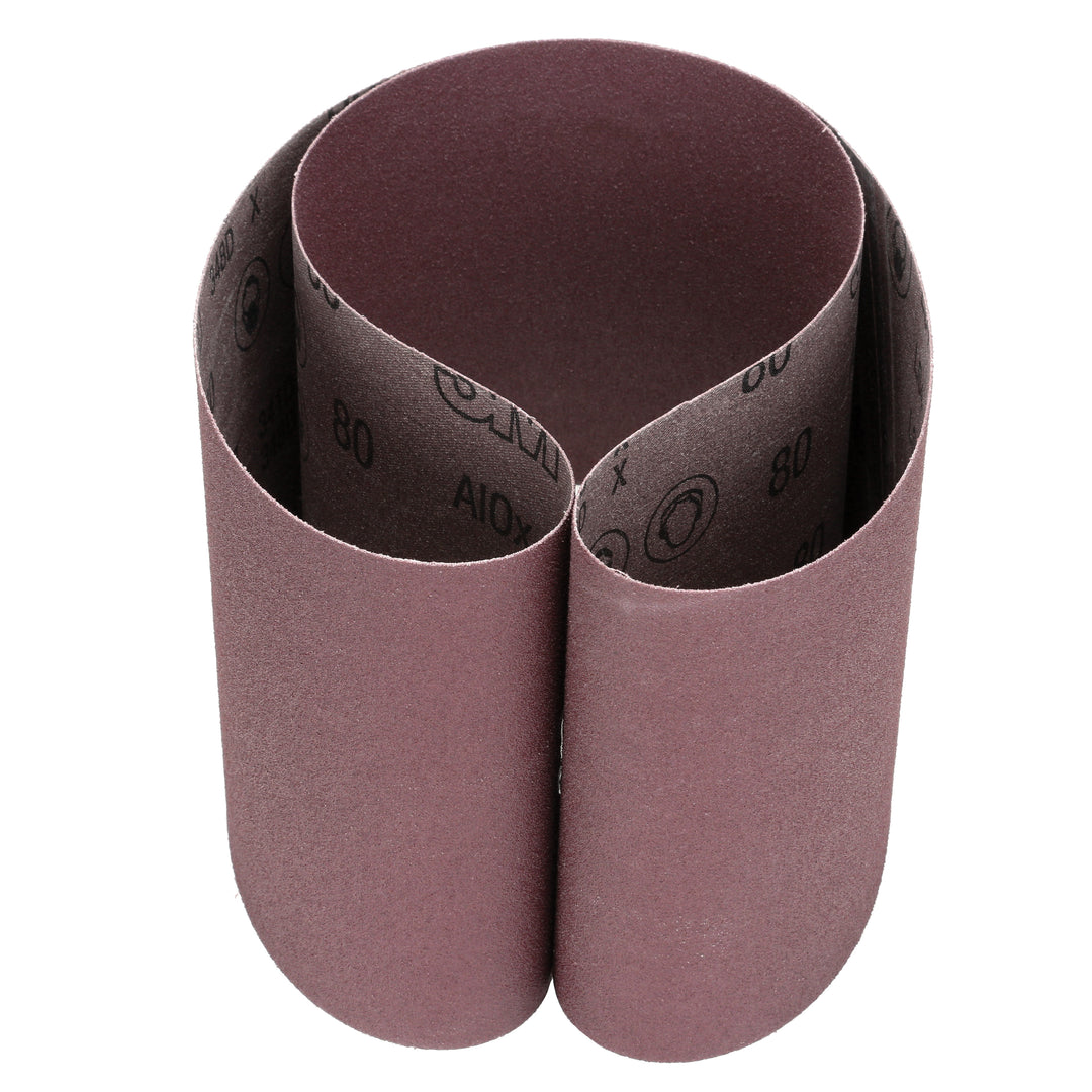 Bench Top Belts 3M AB66634 6 Inch x 48 Inch Sanding Belt 80 Grit 341D Aluminum Oxide x Heavy Cotton Backing