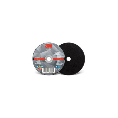 3M AB87459 3M Silver Cut-Off Wheel, 87459, T1, black, 3 in x 0.06 in x 3/8 Inch-24 (7.62 cm x 1.52 mm) 3M AB87459