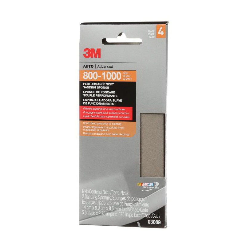 3M 03089C Soft Sanding Sponge 800-1000 Grit