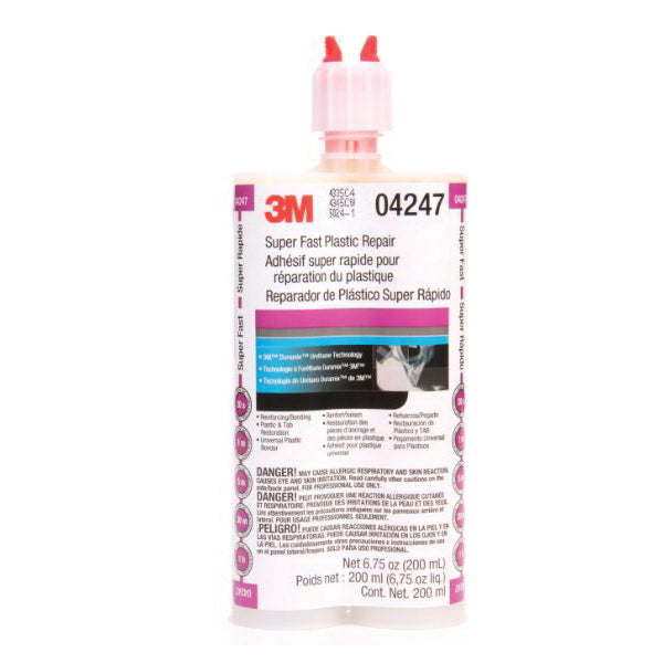 Repair Kits 3M PN04247 Automix Super Fast Plastic Repair Adhesive 200Ml