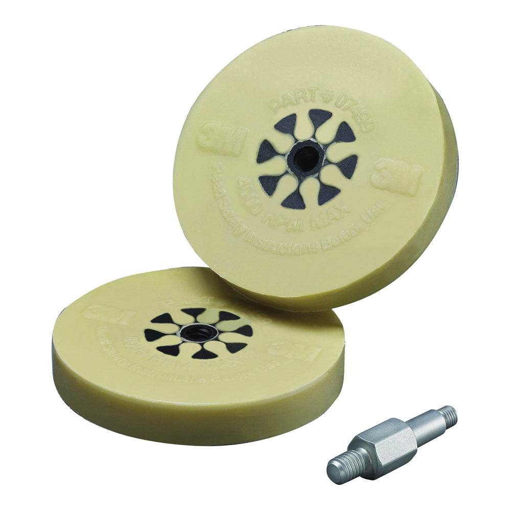 3M SB07498 3M Stripe Off Wheel with Mandrel, 07498, beige, 4 in x 5/8 in 3M SB07498