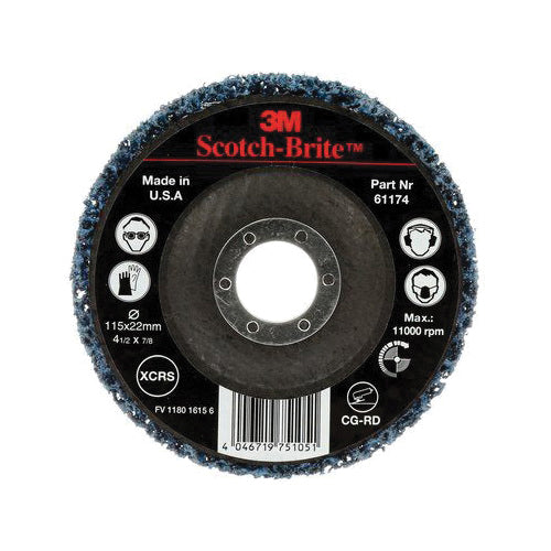 3M AB45171 Scotch-Brite Clean And Strip Gp Disc, Extra-Coarse, Blue, 115 Millimetre x 22 Millimetre Ab45171