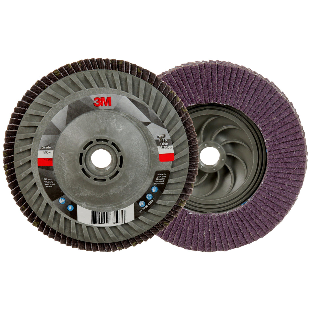 3M AB05940 3M Flap Disc 769F, T27 7 in x 5/8-11 in, 40+ YF- weight, 5 per case 3M AB05940