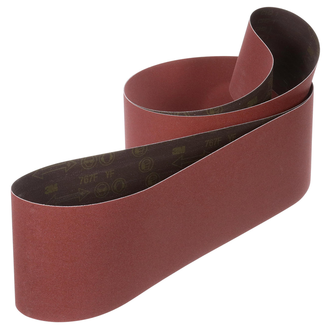 3M AB73743 3M Cloth Belt 767F 36+ YF-weight 14 in x 103 in (355.6 mm x 2616.2 mm) Film-lok Single-flex 5/Case 3M 7100273743