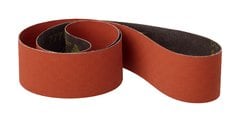 Bench Top Belts 3M AM39768 3 Inch X 48 Inch Sanding Belts 777F Cubitron Cloth Y Flex Closed Ceramic Wet / Dry Orange 120 Grit