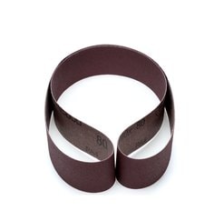 Portable Belts 3M AB66606 3 Inch x 24 Inch Sanding Belt 80 Grit 341D Aluminum Oxide x Heavy Cotton Backing