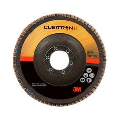 Depressed Centre 3M AB55605 4-1/2 Inch x 7/8 Inch Type 27 40+ Grit Cubitron II 967A Ceramic Alumina Flap Disc