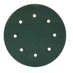 Velcro Discs 3M 621 8 Inch x Vacuum - Multihole Regalite Green Corps Aluminum Oxide 80 Grit Velcro Paper Disc