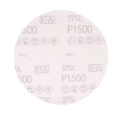Velcro Discs 3M AM49277 6 Inch x Non-Vacuum 375L Aluminum Oxide 1500 Grit Film Velcro Disc