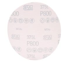 Velcro Discs 3M AM11117 3 Inch x Non-Vacuum 375L Aluminum Oxide 800 Grit Velcro Film Disc