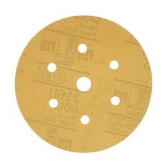 Velcro Discs 3M 1075 6 Inch x Vacuum - 6 + 1(5/8 Inch) 216U Aluminum Oxide 320 Grit Paper Velcro Disc