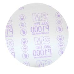 Velcro Discs 3M 1186 6 Inch x Non-Vacuum Red Abrasive 260L Aluminum Oxide 1000 Grit Velcro Film Disc