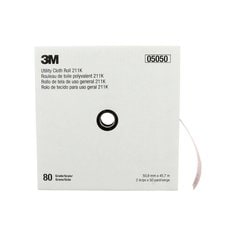 Utility Rolls 3M AB05050 2 Inch x 50Yd 80 Grit 211K Aluminum Oxide Utility Cloth Roll J-Weight