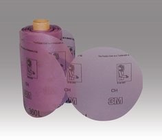 Velcro Discs 3M AM39363 6 Inch x Vacuum - 6 Holes 360L Aluminum Oxide 800 Grit Velcro Film Disc