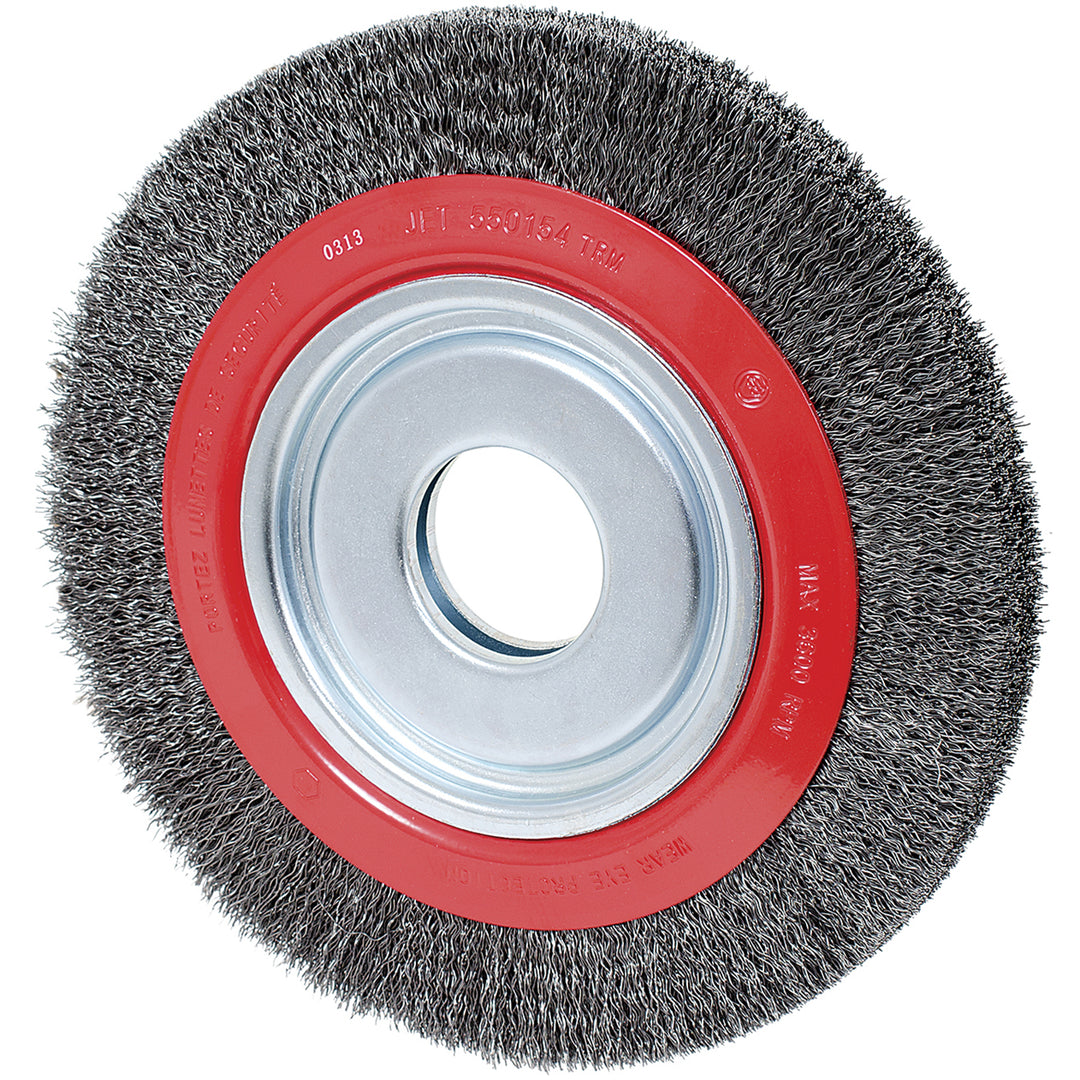 Crimped Wire Wheel Brushes Jet 101C-2M High Performance Crimped Wire Wheel (7 Inch x 7/8 Inch) in Medium