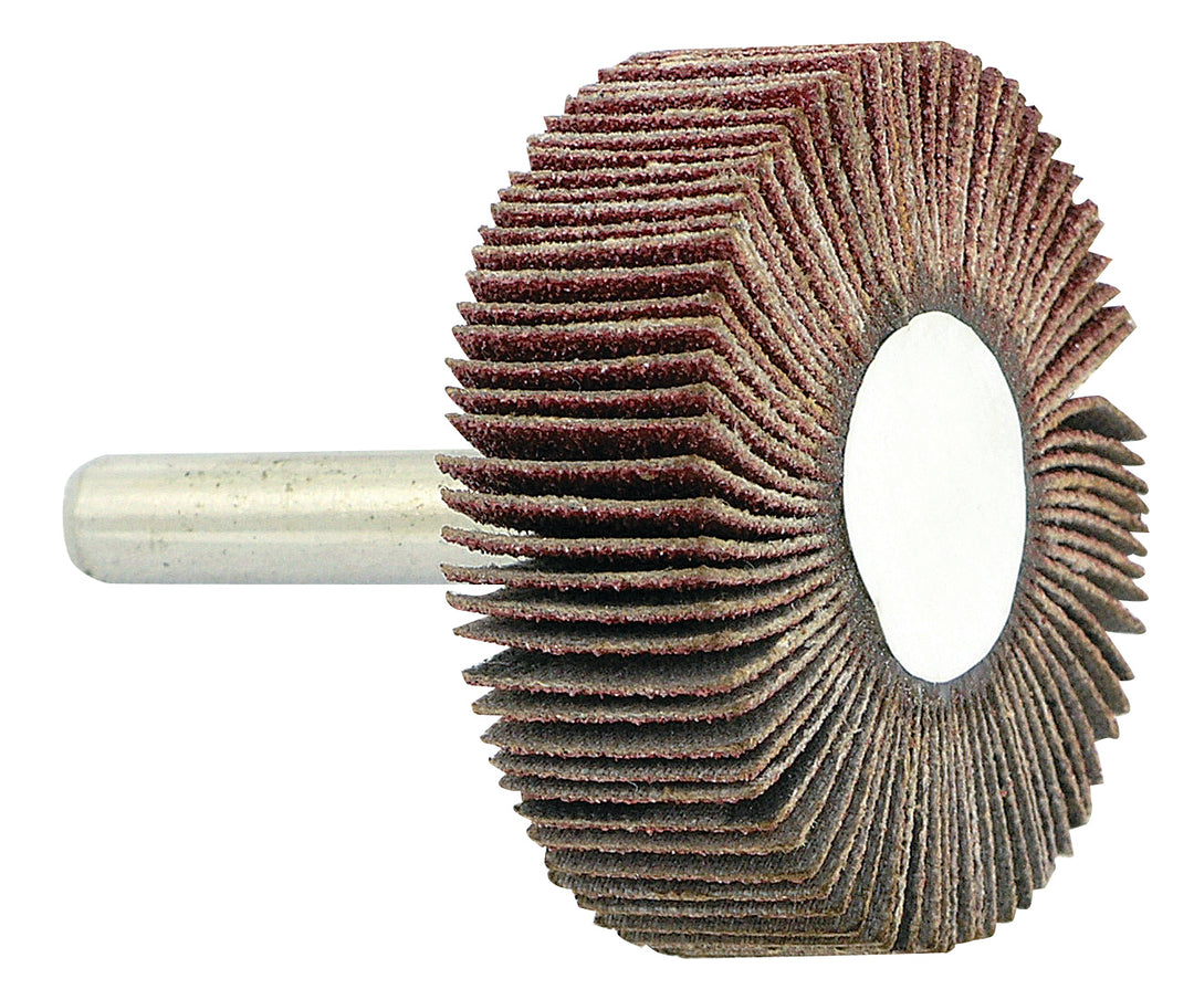 Shank Mount Wheels Jet 560153 1-1/2 Inch X 1/2 Inch X 1/4 Inch 80 Grit Aluminum Oxide Shank Mounted Flap Wheel