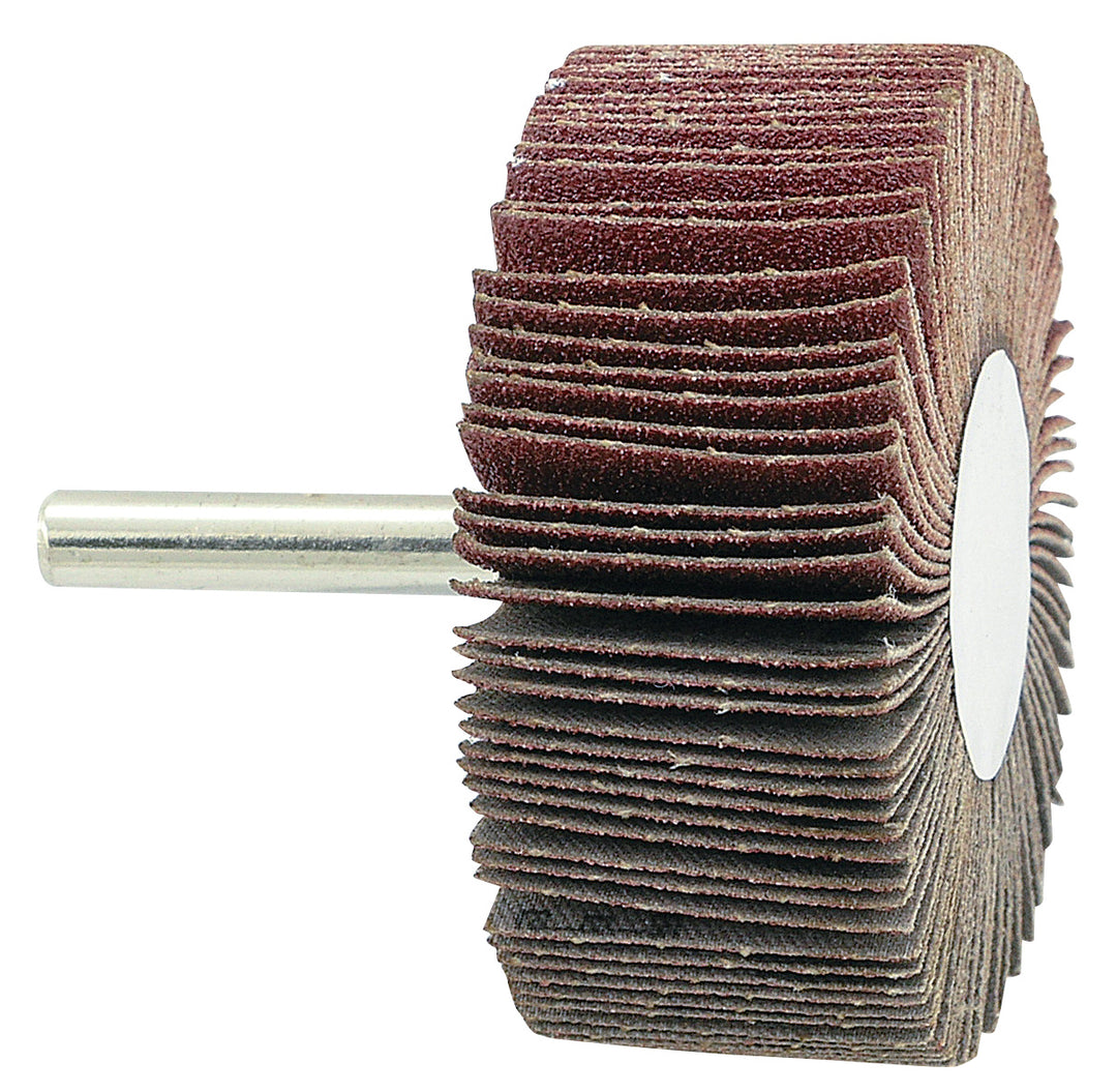 Shank Mount Wheels Jet 560273 2-1/2 Inch X 1 Inch X 1/4 Inch 80 Grit Aluminum Oxide Shank Mounted Flap Wheel