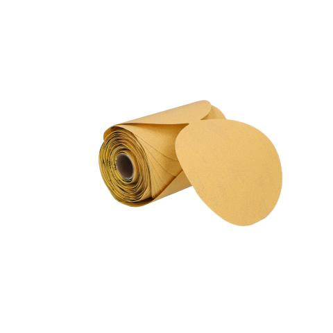 Norton 83807 5 In. Gold Reserve No-Fil Paper PSA Disc Roll P100 Grit A296 AO 100 Per Roll Norton 83807
