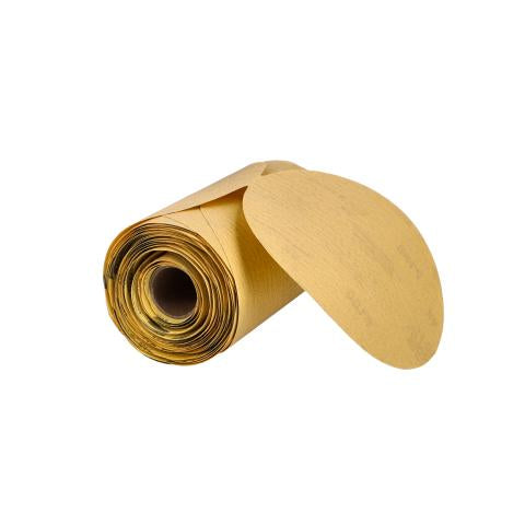 Norton 83810 5 In. Gold Reserve No-Fil Paper PSA Disc Roll P180 Grit A296 AO 100 Per Roll Norton 83810