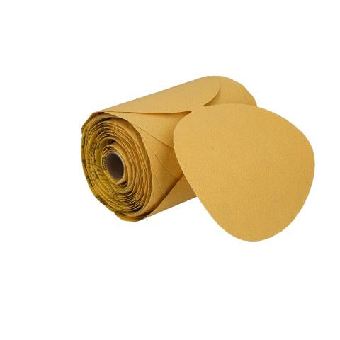 Norton 83815 6 In. Gold Reserve No-Fil Paper PSA Disc Roll P80 Grit A296 AO 100 Per Roll Norton 83815