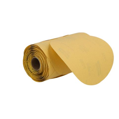 Norton 83820 6 In. Gold Reserve No-Fil Paper PSA Disc Roll P220 Grit A296 AO 100 Per Roll Norton 83820