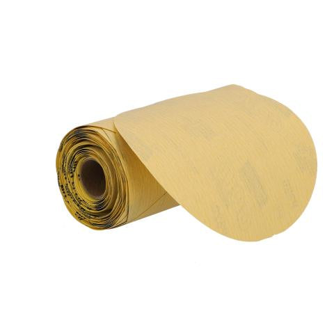 Norton 83822 6 In. Gold Reserve No-Fil Paper PSA Disc Roll P320 Grit A296 AO 100 Per Roll Norton 83822