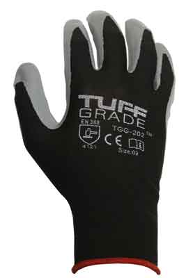 Work Gloves Tuff Grade TGG-202-08 Nitrile Gloves Foam Coated Palm