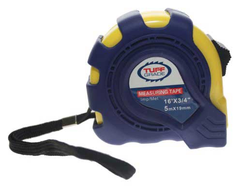 Tape Measures Tuff Grade TGTM-006 16 X 3/4 Imperial & Metric Tape Measure With Magnetic Tip