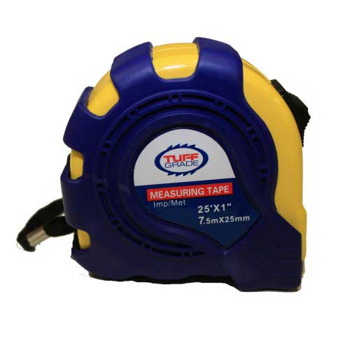 Tape Measures Tuff Grade TGTM-008 25' X 1 Inch Imperial & Metric Tape Measure With Magnetic Tip