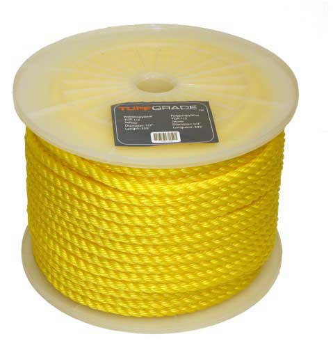 Ropes Tuff Grade 164342 Poly Reel Yellow 1/2 Inch X 335' Rope