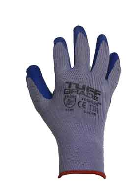 Work Gloves Tuff Grade TGG-220-11 10 Gauge Poly Cotton Shell Latex Palm