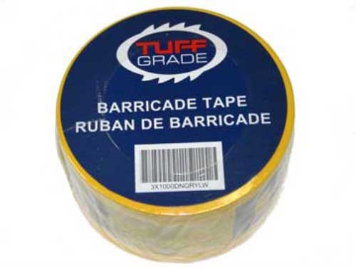 Safety Tapes Tuff Grade TGCT-3X1000CAUTION-B Caution Tape Yellow (3 Inch x 1000 ft)
