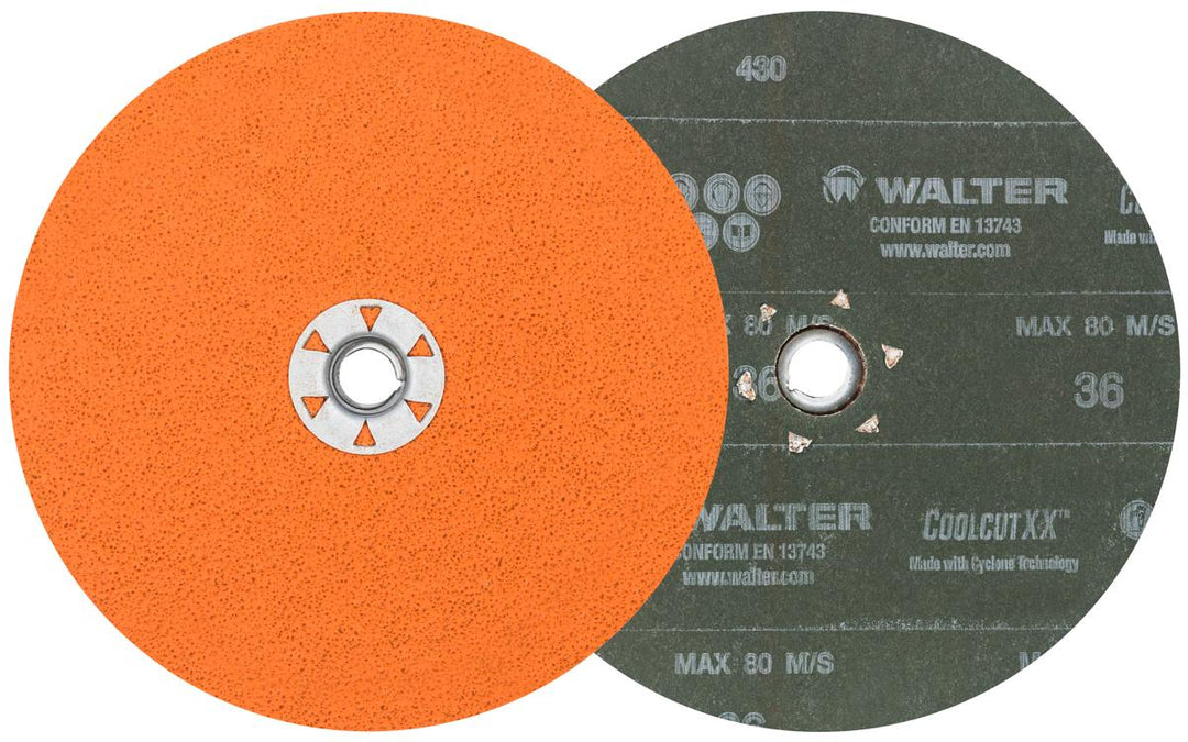 Quickchange Discs Walter 15X723 7 Inch 36 Grit Aluminum Oxide Quickchange Fibre Disc