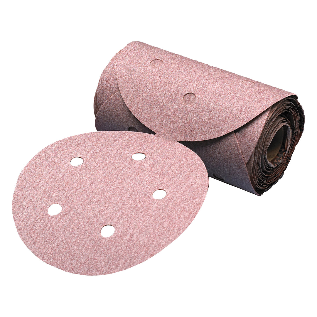 PSA Discs Carborundum 15295 Self Adhesive Paper (PSA) Discs 5 Inch Premier Red Material Aluminum Oxide in 80 Grit