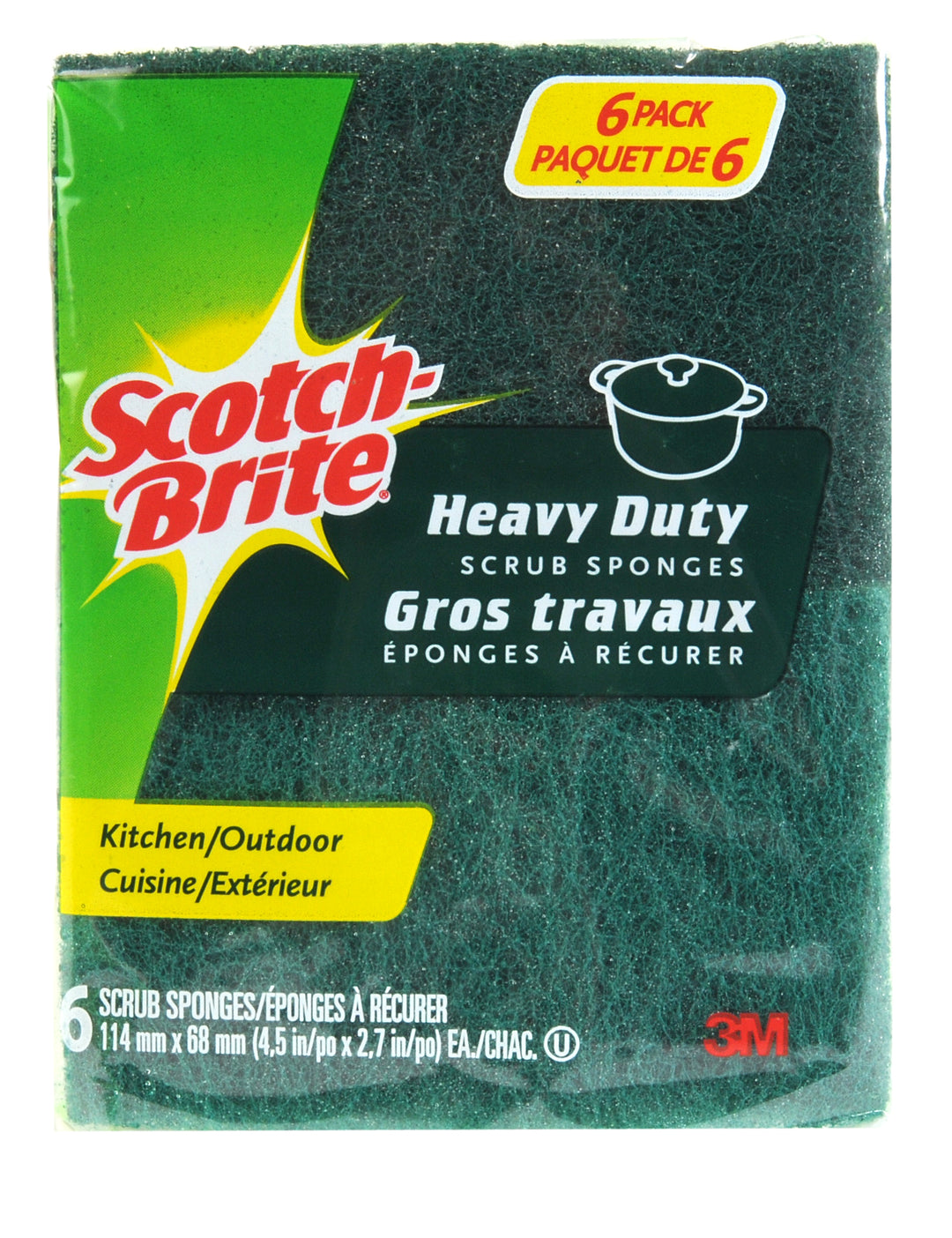 Non-woven Pads 3M HD6-8CA Scotch-Brite Heavy Duty Scrub Sponge