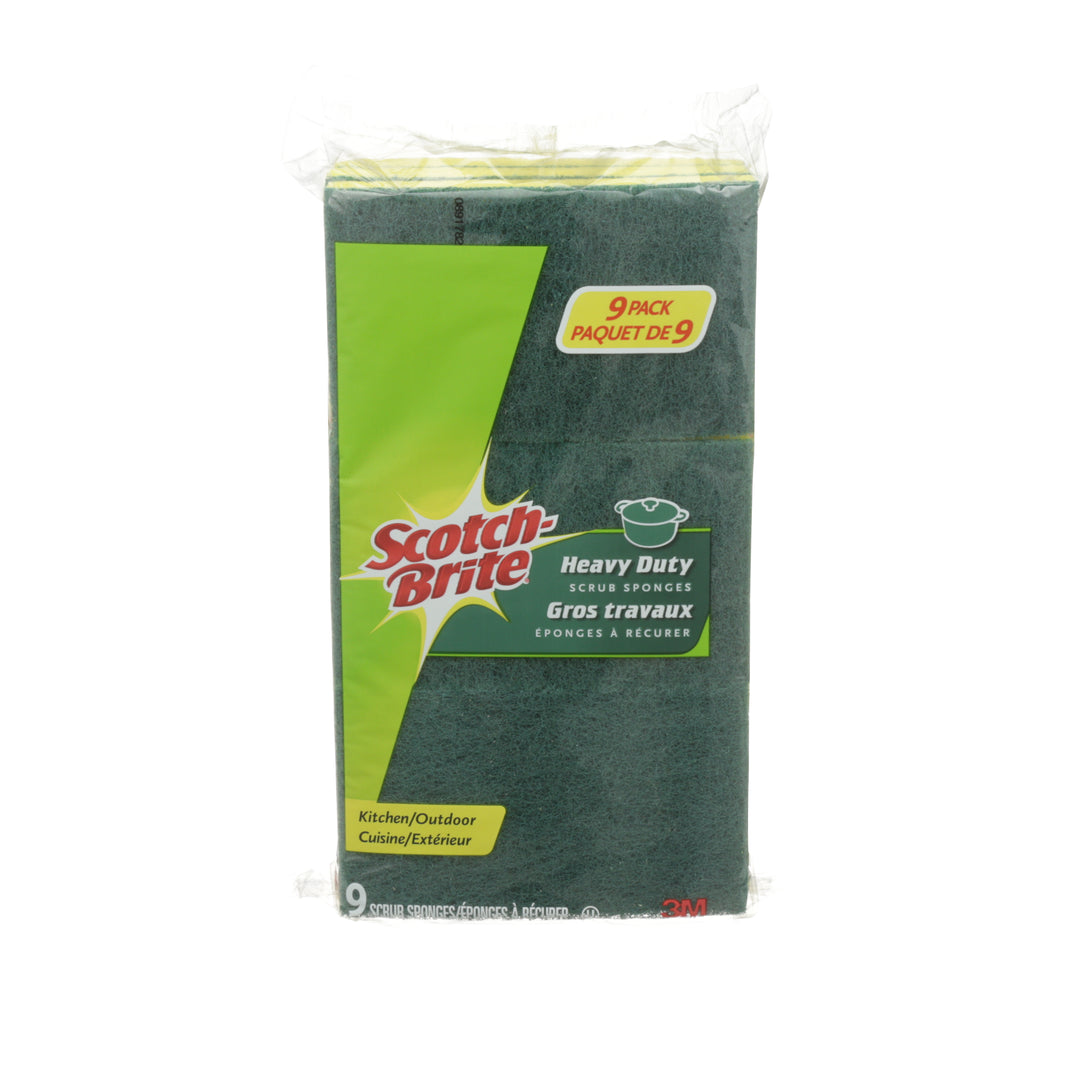 3M 429-8CA Scotch-Brite Heavy Duty Scrub Sponge, 9 Pack 429-8Ca