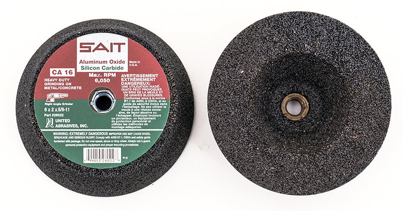 Type 11 Sait 26015 Cup Wheel 5 X 2 X 5/8-11 Ca16 M-B
