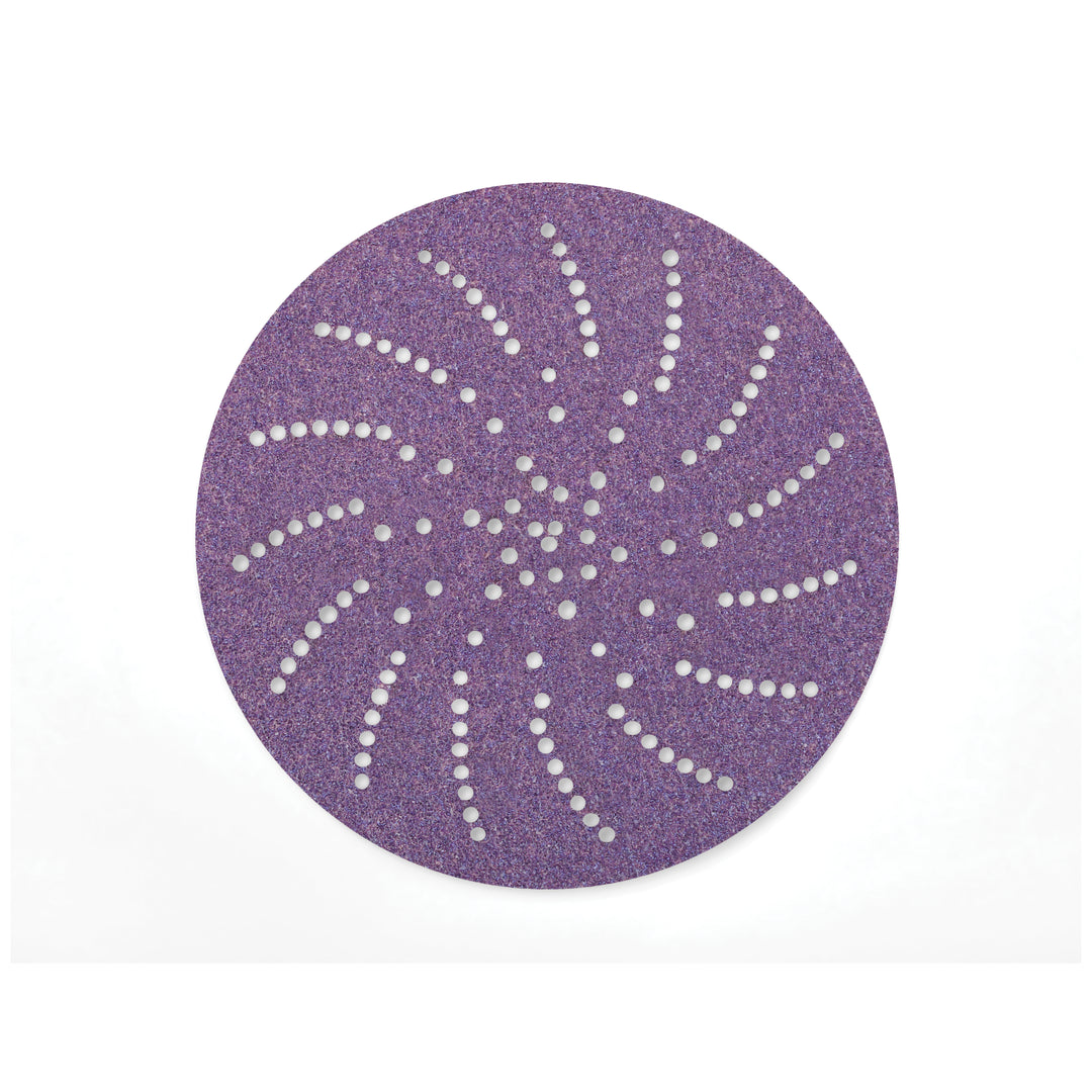 Velcro Discs 3M AB64271 6 Inch x Vacuum - Multihole 775L Ceramic Alumina 220+ Grit Film Velcro Disc