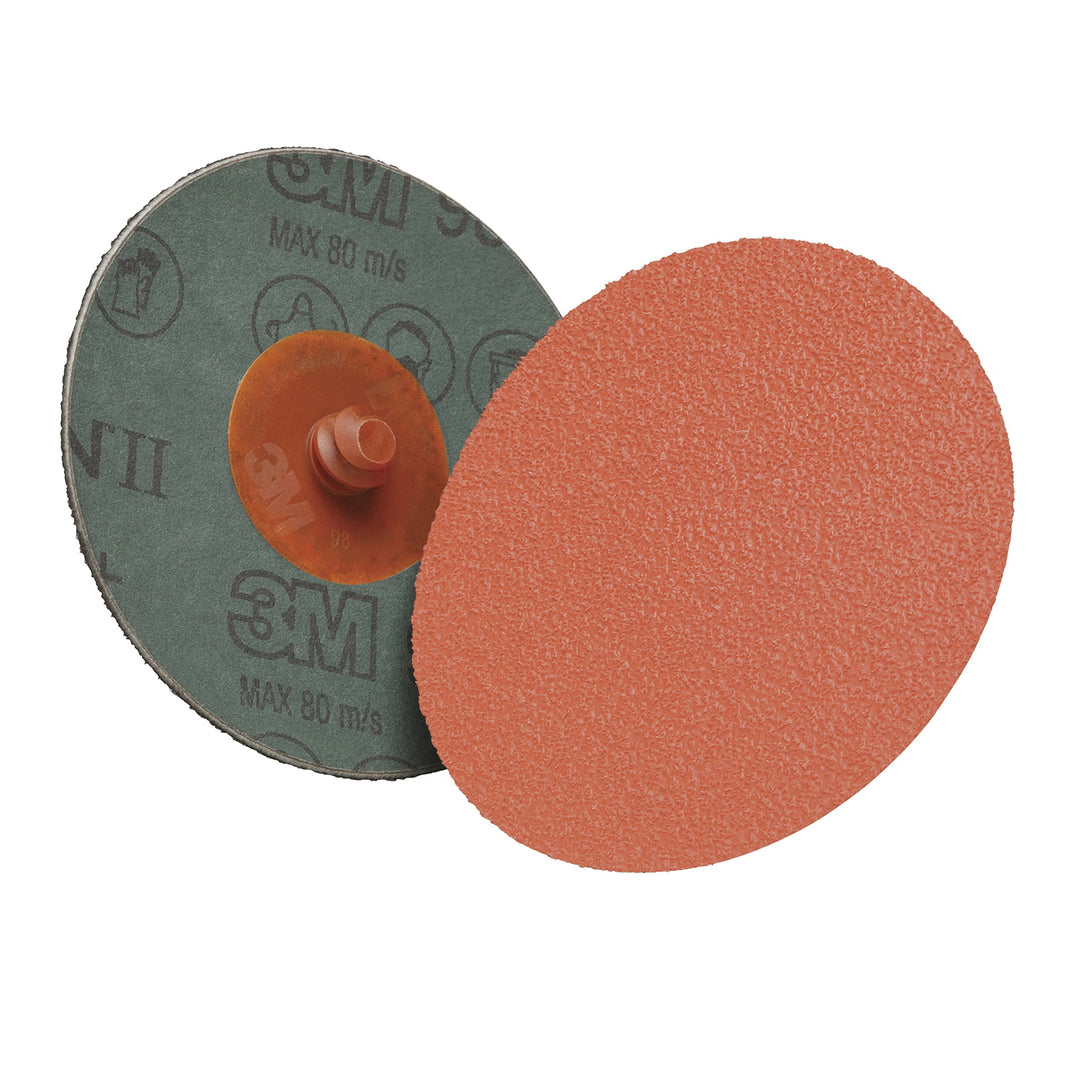 Type R Discs 3M AB94963 3 Inch Quickchange Roloc TR Fibre Disc 80+ Grit 987C Ceramic Alumina YF-Weight