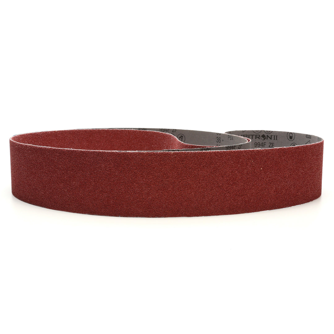 3M 7010326629 Cubitron II Abrasive Belt 994F 36+ ZF-weight 4 in x 132 in