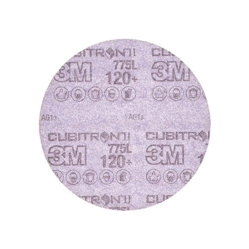Velcro Discs 3M AB86821 6 Inch x Non-Vacuum 775L Ceramic Alumina 120+ Grit Film Velcro Disc