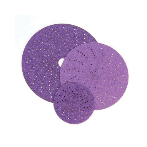 Velcro Discs 3M 1814 Multihole 334U Ceramic Alumina 240 Grit Velcro Paper Disc (6 Inch x Vacuum)
