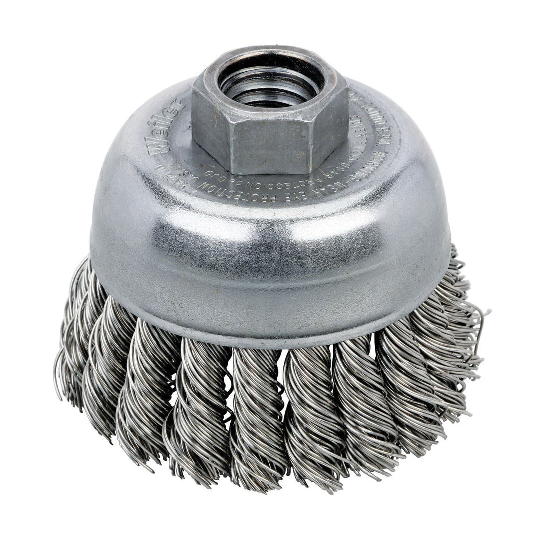 Cup Brushes Dynabrade 78823 Knot Wire Cup Brush 2-3/4 Inch (70 mm) Diameter X .020 X 5/8 Inch-11 Unc Ah Stainless Steel