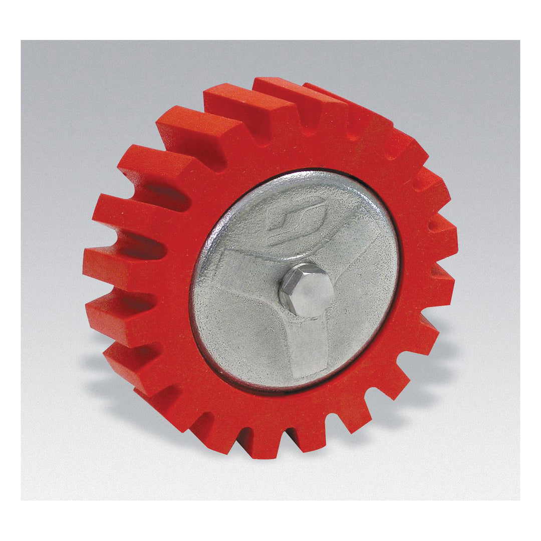 Wheels Dynabrade 92257 4 Inch Diameterx 1-1/4 Wide Red-Tred Eraser Wheel