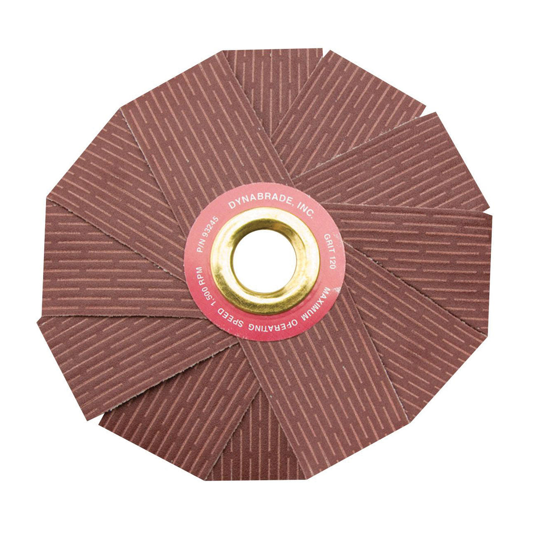 Arbor Mounted Sanding Stars Dynabrade 93247 8 Inch X 1 Inch Arbor Mount 180 Grit Aluminum Oxide Sanding Star