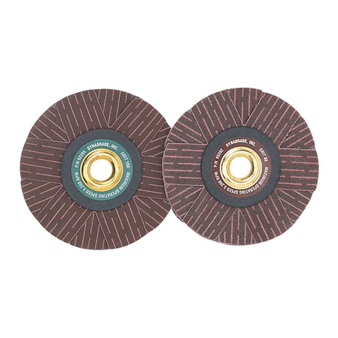 Arbor Mounted Sanding Stars Dynabrade 93392 4 Inch X 1/2 Inch Arbor Mount 80 Grit Aluminum Oxide Sanding Star