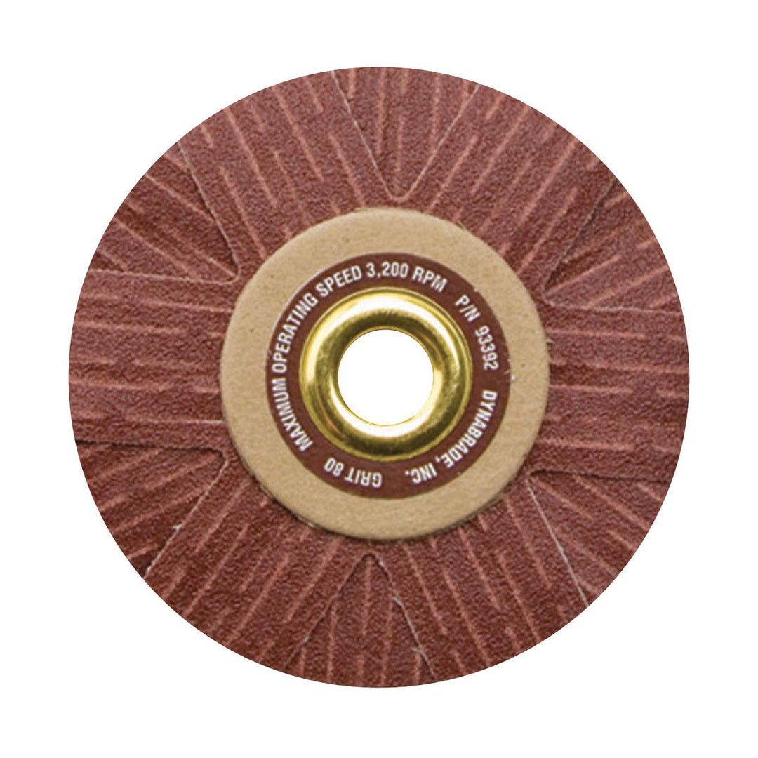 Arbor Mounted Sanding Stars Dynabrade 93397 4 Inch X 1/2 Inch Arbor Mount 320 Grit Aluminum Oxide Sanding Star