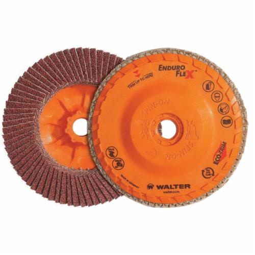 Depressed Centre Walter 06B612 6 Inch x 5/8 Inch - 11 Type 27 120 Grit Enduro-Flex Zirconia Alumina Flap Disc